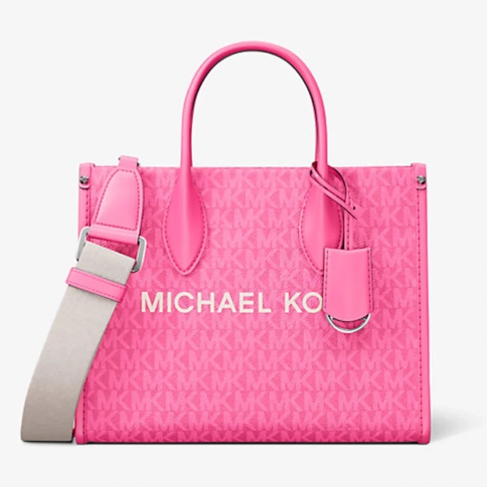 Michael Kors Mirella Small Signature Logo Crossbody Bag Dragonfruit  NWT